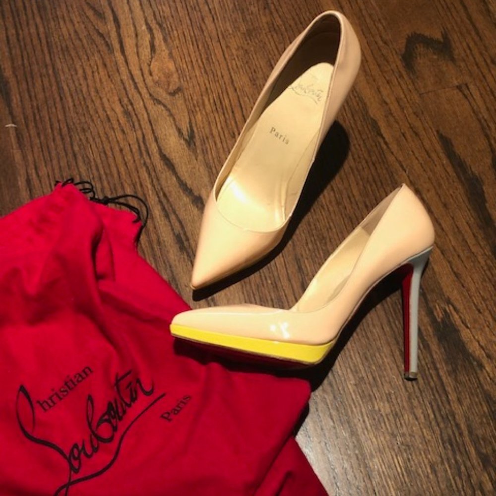 Christian Louboutin Pink Pigalle Plato 120 Pumps